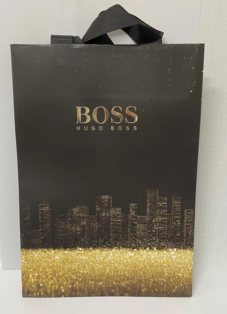 HUGO BOSS GIFT Bag Paper Small 22 x 29 x 10cm Black Genuine Brand New 3.99 PicClick UK