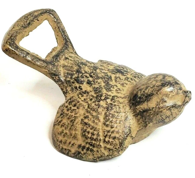 Rustic Bird Bottle Opener Cast Iron Brown Beer / Soda Opener