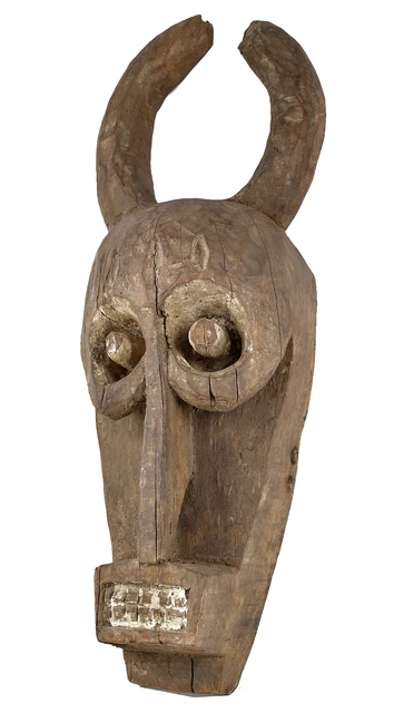 Grebo Mask with Horns Liberia African Art