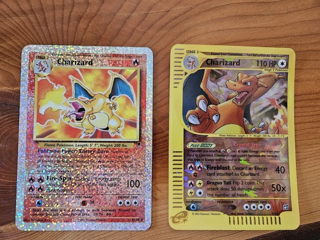 CHARIZARD LEGENDARY REVERSE TOPPER Charizard Crystal Skyridge TOPPER ...