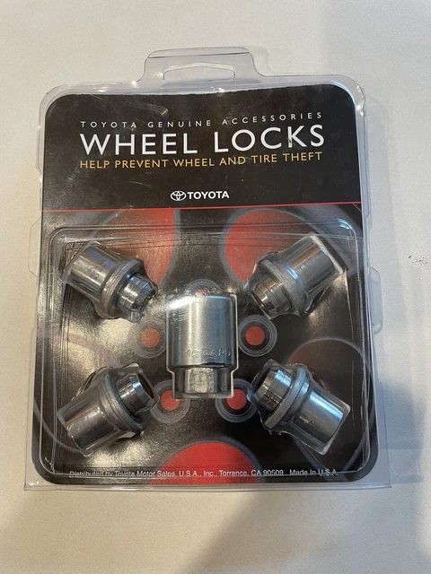 Toyota Short Alloy Wheel Locks Genuine Oem Accessory New Fast Ship 00276-00900