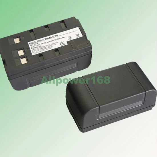Get More Recording Time! Slim JVC BN-V18U Battery For VHS-C Camcorders (GR-AX35, AXM230U, & More)