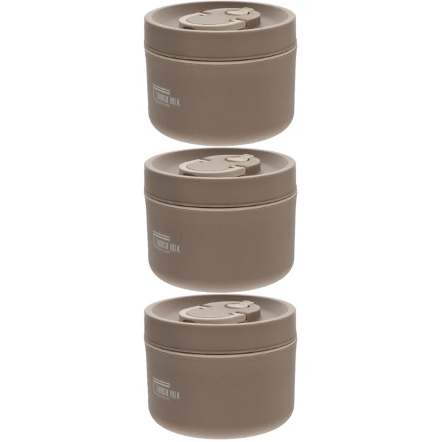 3x scatola bento in metallo acciaio inox per decorazione casa