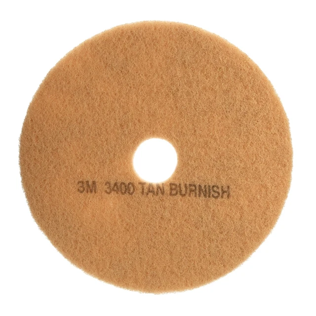 3M Niagara 3100N Burnish Floor Pads, 21", Tan, Pack Of 5 Pads