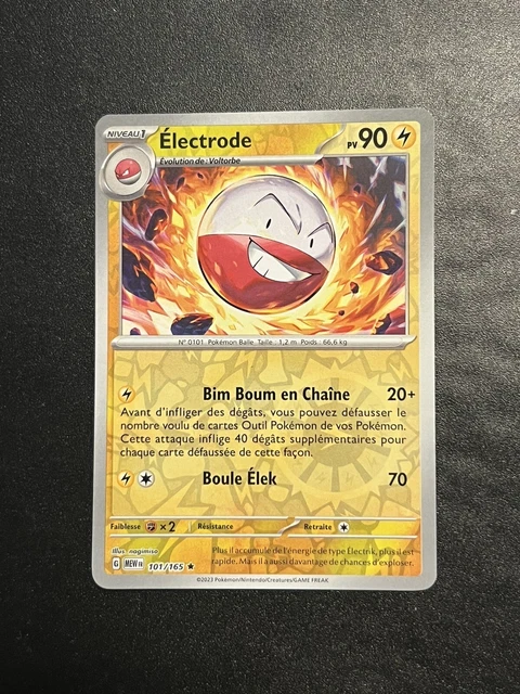 Carta Pokemon Electrode 101/165 - Voltorb - Set Evoluzioni 151 - Olografica Rara (Holo Rare) - 2
