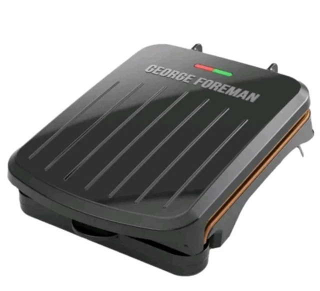 George Foreman 2-Serving Classic Plate Electric Indoor Grill & Panini Press