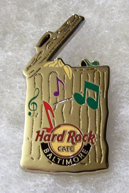 Hard Rock Cafe Baltimore Green Rat In Trash Can With Music Notes Pin # 82007