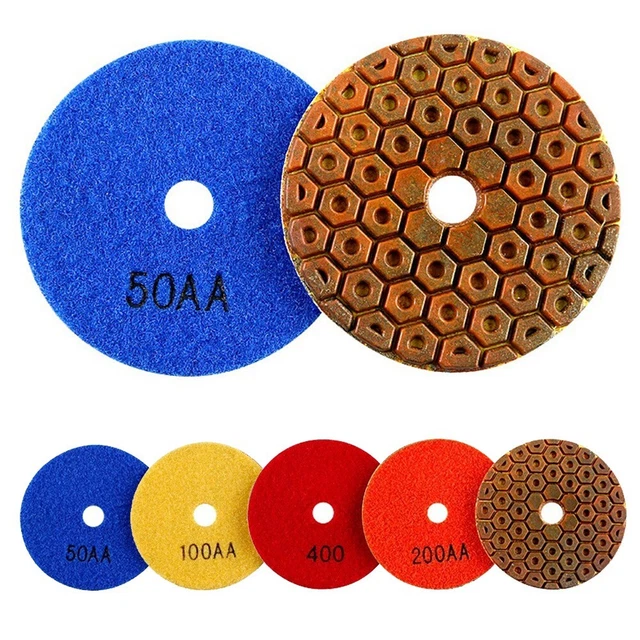 Versatili cuscinetti lucidanti rame diamantato 100 mm per vari materiali superficiali