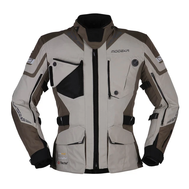 Moto Modeka Panamerikana II Giacche Tessuto Uomo (Sabbia / Kaki ) TG:M