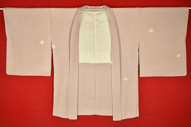 Vintage Japanese Kimono Silk Antique BORO HAORI Kusakizome Dyed/B406/545