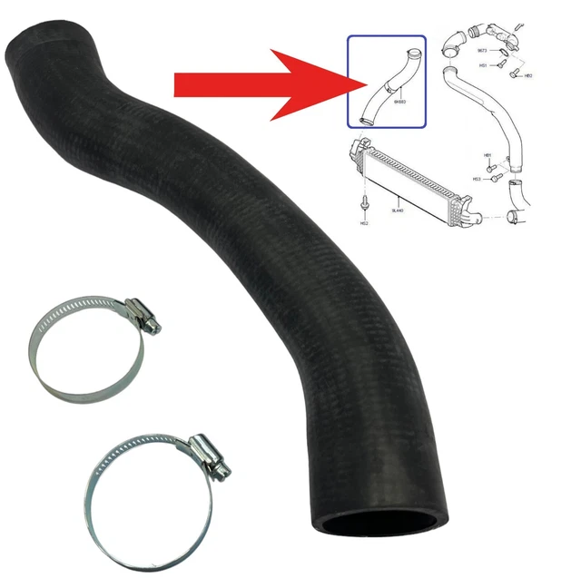 TURBORURY Tuyau De Refroidissement Turbo Pour Ford Focus II & C-MAX 1.6 TDCi - Pièce De Rechange Renforcée Kevlar