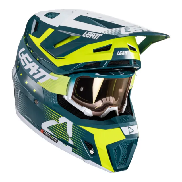 Crosshelm with Glasses Leatt 7.5 Moto Crosshelm MX Enduro