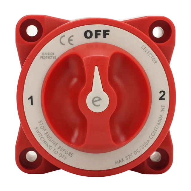 Interrupteur De Batterie 300A Marche/Arrêt - 3 Positions, Double Circuit, IP66, Pour Bateau, Camping-car, Camion