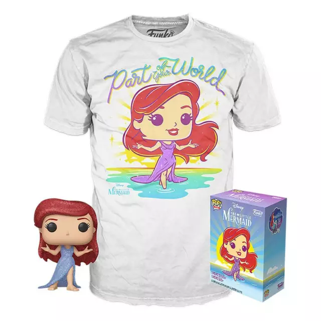 THE LITTLE MERMAID Arielle - Box - Figur + T-Shirt (S) Funko Pop!