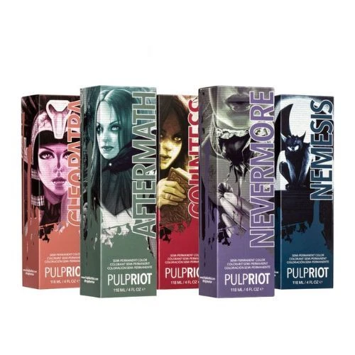 PULP RIOT SEMI-PERMANENT Hair Colour Raven Collection Cleopatra 118ml ...
