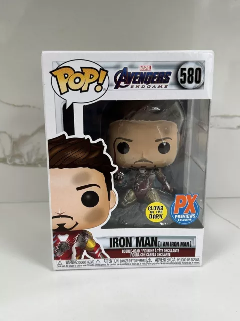 Funko Pop! Vinyl: Marvel - Iron Man (I Am Iron Man) (Metallic) (Glows in the...