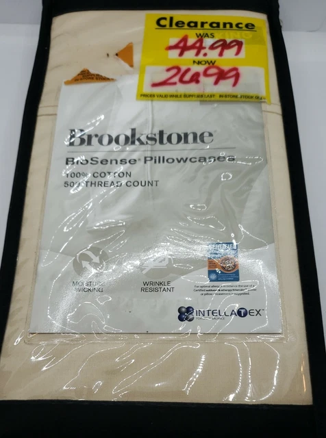 NEW BROOKSTONE BIOSENSE Thermo Stat 500 Thread Count 2 King
