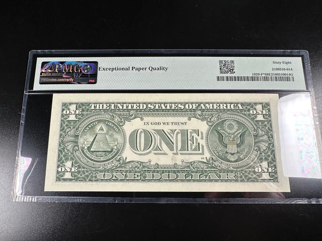 Superb Gem Graded PMG 68 EPQ Star Federal Reserve Note fr 1929-f* 4
