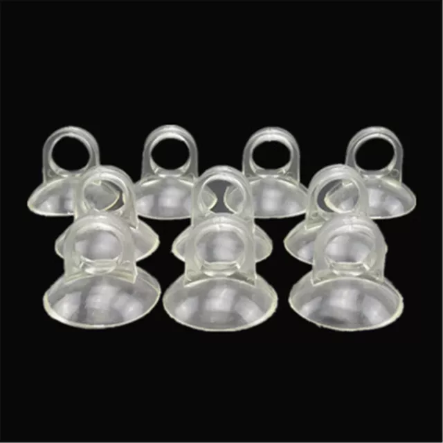 10X 9.9mm Diameter Aquarium Fish Tank Suction Cup Tube Holder Sucker Pipe Clips