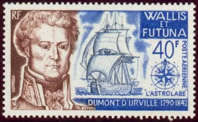 Wallis & Futuna #YTPA46 MNH 1973 Dumont d’Urville Astrolabe  [C44 Mi244]