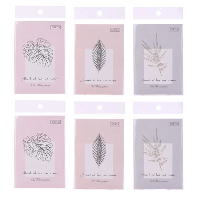 6 sacchetti panni assorbenti trucco presa olio carta estinguente trucco