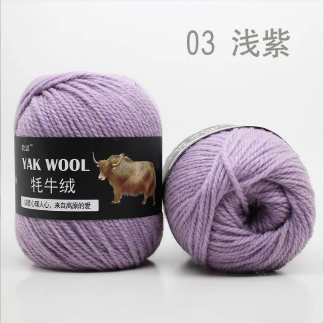 1000g Strickwolle Yak Wolle Cashmere Chunky Garn Crochet Soft Baby Baumwolle HOT 4