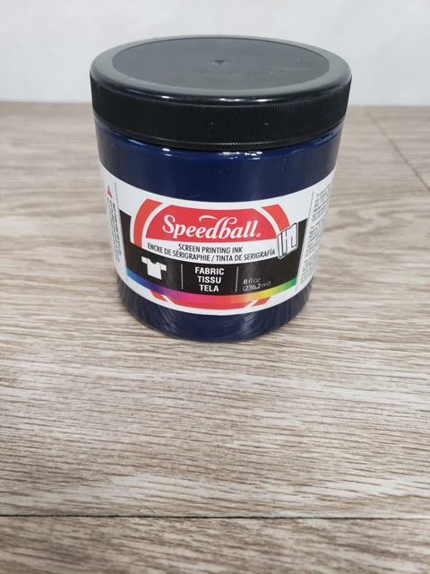 Nueva tinta para serigrafía de tela Speedball color: azul Demin