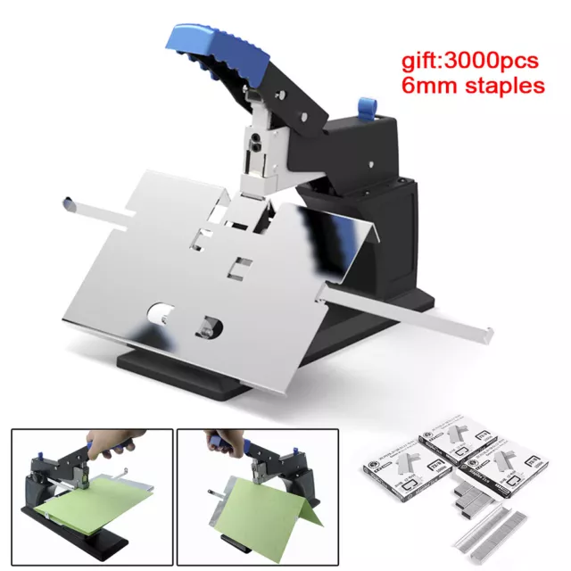 A3 Manual Saddle Stapler Desktop Binding Machine Flat / Saddle Stitcher Binder