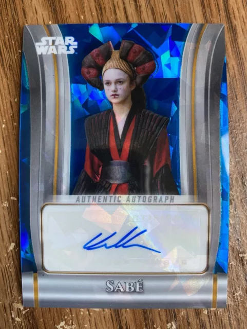 Keira Knightley Auto!!! 2024 Topps Star Wars Sapphire Sabe Autograph PA-KK