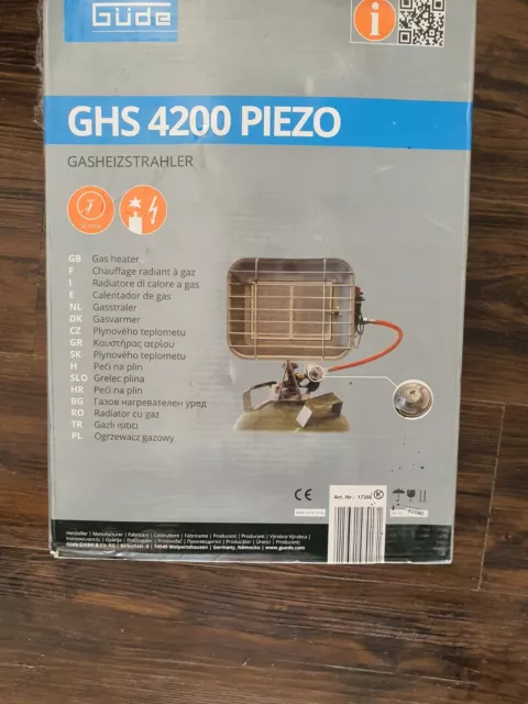 Güde Q9  geprüfter Gasheizstrahler, GHS 4200 PIEZO, neu mit OVP! 3