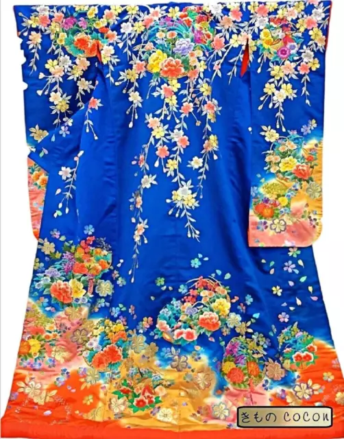 Japanese Kimono Uchikake Wedding Pure Silk  japan 892