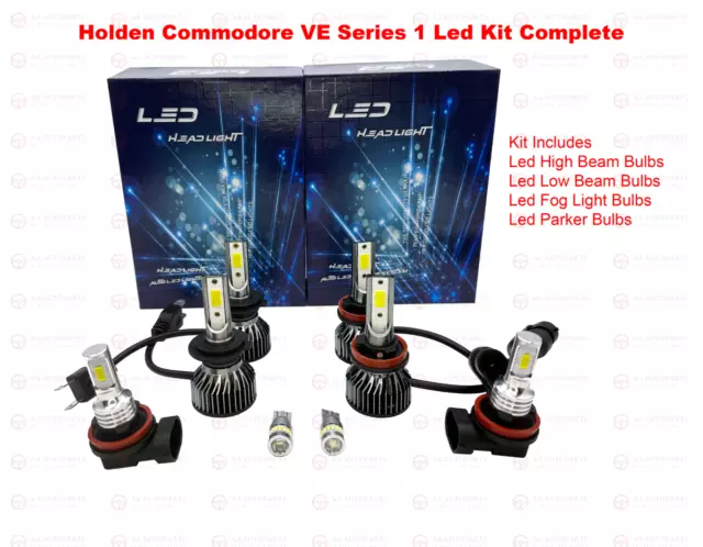 LED Bulb Globes Upgrade Kit Set 8PCS Holden Commodore VE Series 1 Models SS SV6