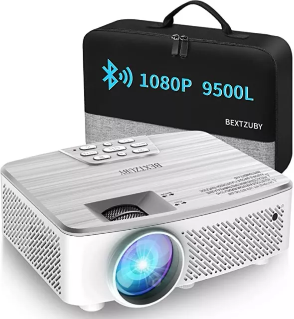 Beamer Full HD 1080P Native,9500 Lumen Bluetooth Beamer Unterstützung ÖZEN SAAT