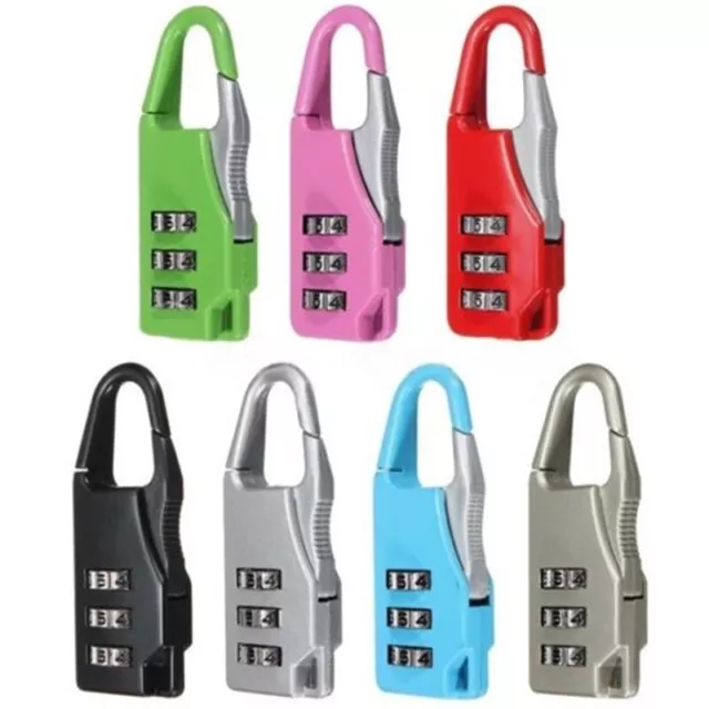Backpack Lock 3 Digit Combination Security Luggage Travel Mini Locks UK