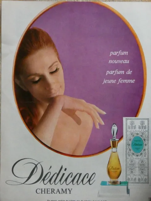 1967 Press Advertisement Dedicates Cheramy In Toilet Perfume Extract