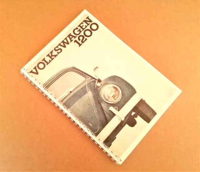 VOLKSWAGEN 1200 - Manuale Uso e Manutenzione - Edizione Novembre 1962