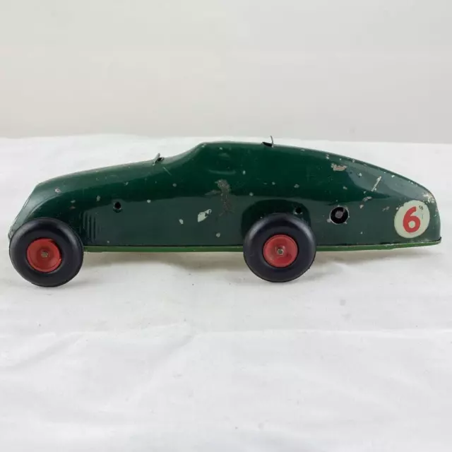 Triang Minic Clockwork 13M Racing Car, Green, Post War Very Good Working Conditi 2