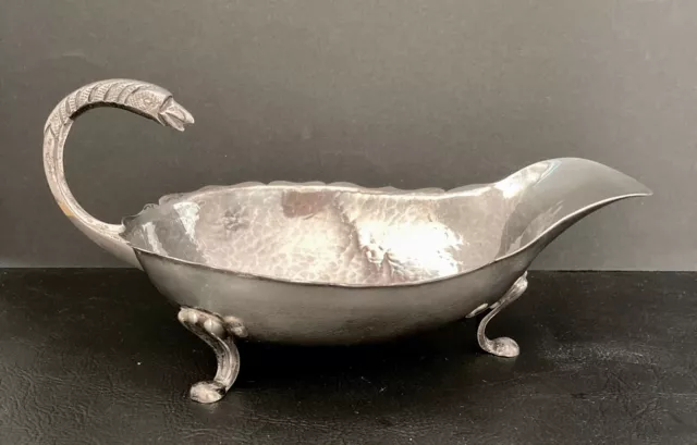 Sterling Silver 950 Swan (Or Snake) Gravy Boat