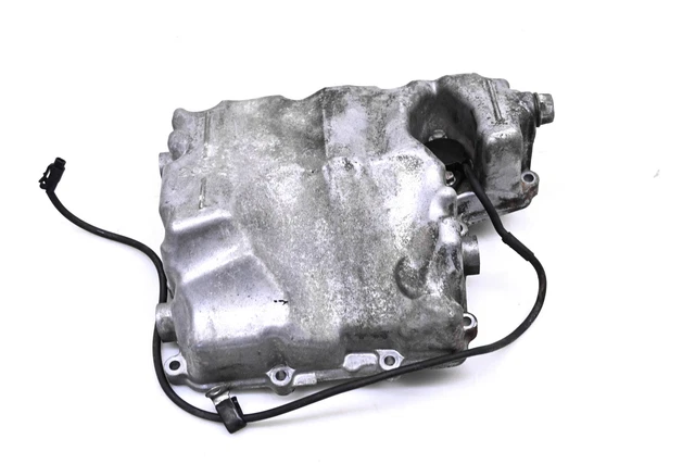09 Yamaha FZ6R Engine Oil Pan Cover & Oil Lever Gauge Sensor