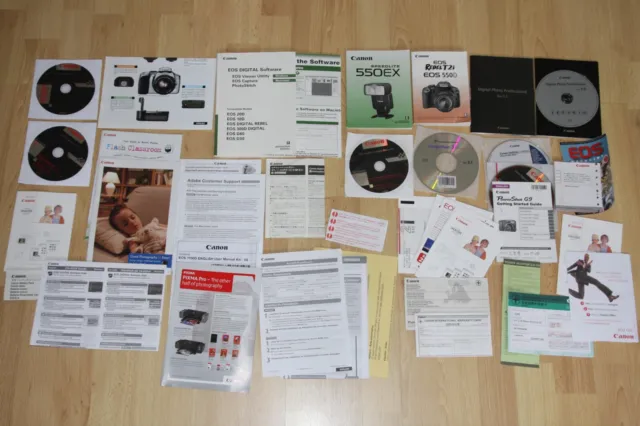 Ampio pacchetto software fotocamera digitale Canon EOS CD, istruzioni, documenti #3
