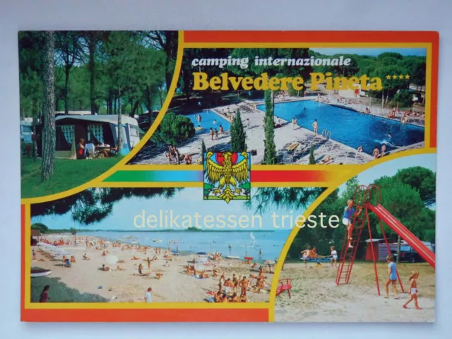 GRADO Camping Belvedere Pineta Gorizia vedutine vecchia cartolina