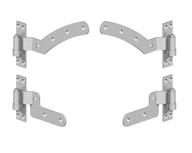 CURVED RAIL GATE Hinges Curve Rail Gate Hinge Set Left Hand or Right