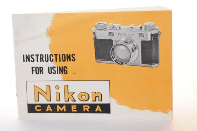 Nikon M Rangefinder FILM Camera instruction manual RARE Type I Nippon Kogaku