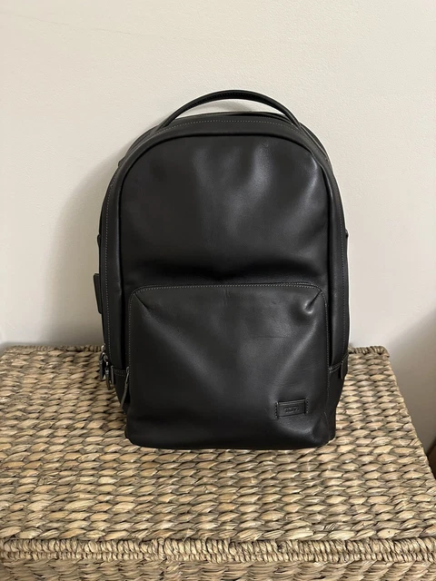 Men’s Tumi Black Leather Harrison Backpack - Excellent Condition