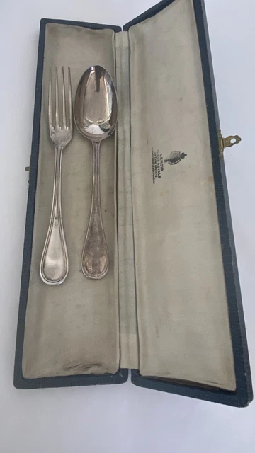 4 Couteaux de Table Christofle Métal Argenté Très Anciens Bon