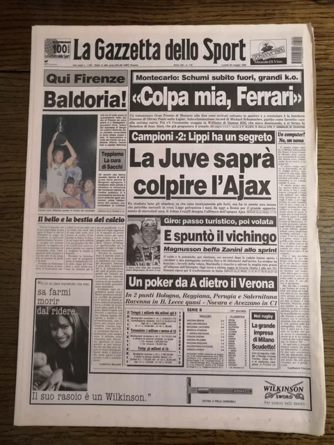 La Gazzetta Dello Sport N.127 Del 30 Maggio 1996 - Italia/Belgio 2:2 (Gs7
