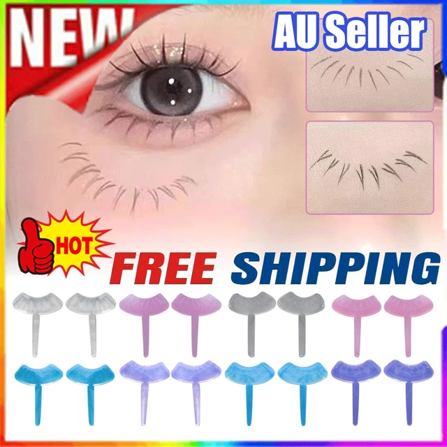 Natural Lower Eyelash Seal Silicone Hand Fake Eyelash Eyeliner Stamps CW