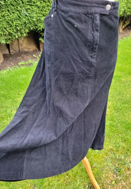 Black cord best sale skirt size 20