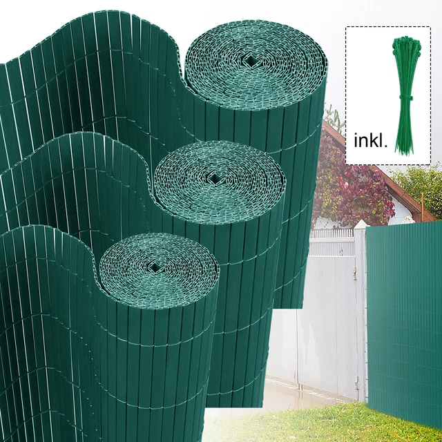Balkon Sichtschutz Aus PVC – Weiß, 0,4 X 7 M, UV- & Wasserabweisend Mit Kabelbindern