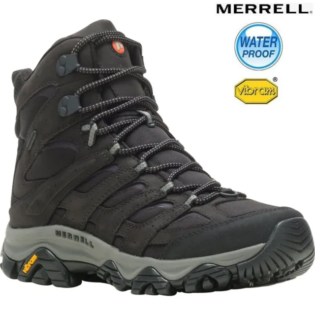 MERRELL MENS MOAB 3 Apex Mid Waterproof Walking Boots Outdoor Hiking ...